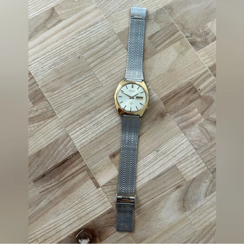 Seiko DX Automatic 25 Jewels Super Rare Vintage Men's Watch Gold Plated Case